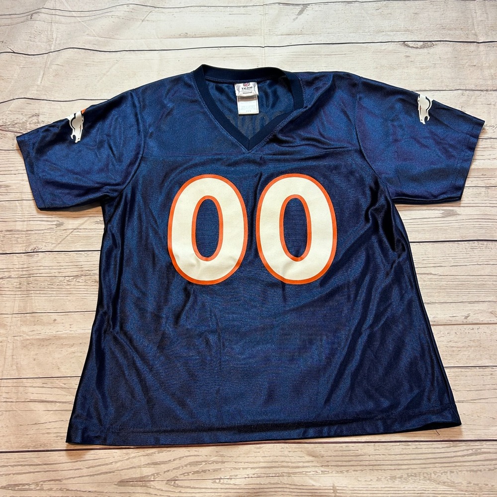NFL Team Apparel Denver Broncos #00 Football Jersey Women's Size Medium